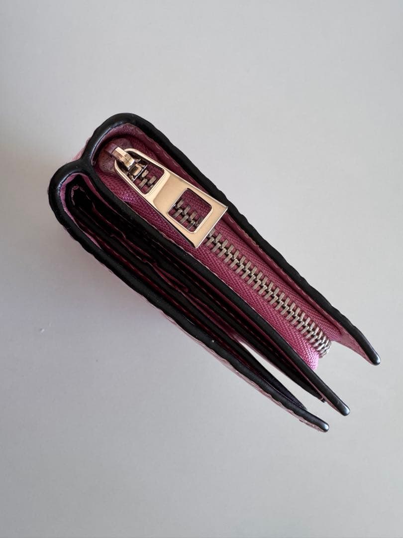 【LOEWE】★ロエベ★ピンクレザー★二つ折り財布 保存袋付き