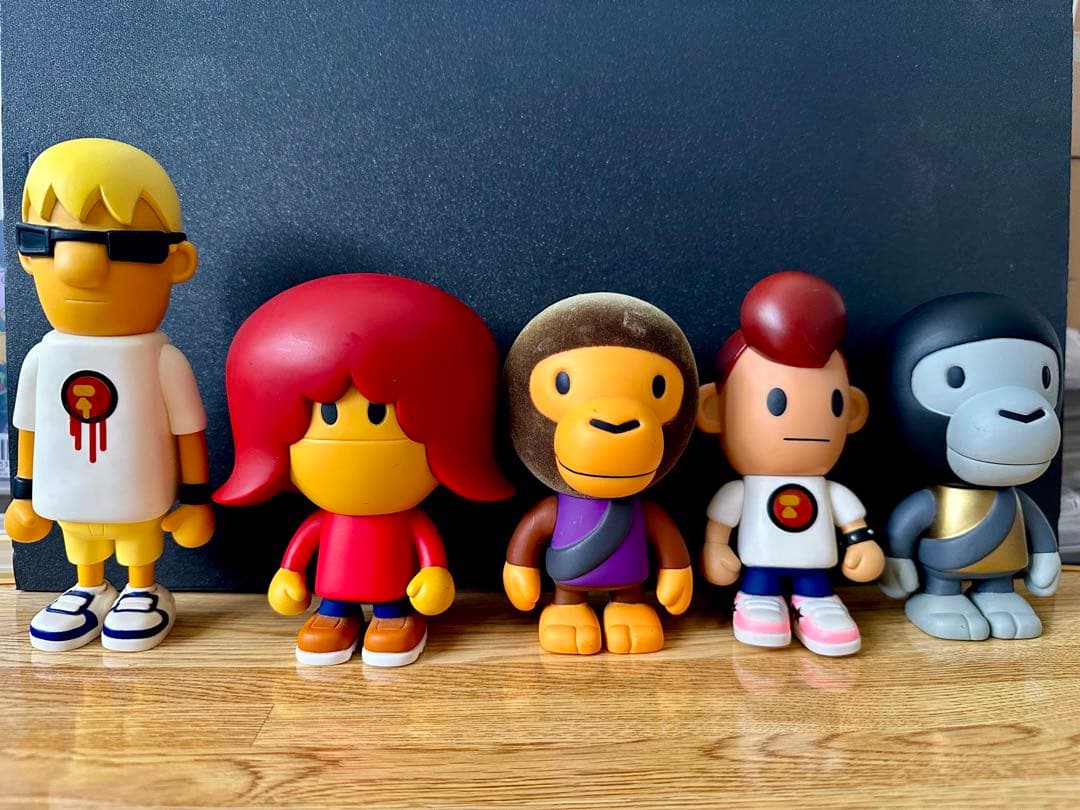 A BATHING APE フィギュア ソフビ９体セットBAPEMAN NIGO