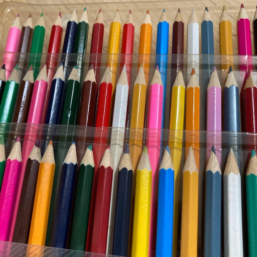 全75色色鉛筆セット 透明ケース付き - メルカリ