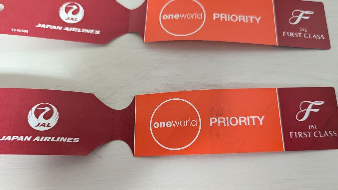 JAL 日本航空 ファーストクラス プライオリティバゲージタグ 手荷物