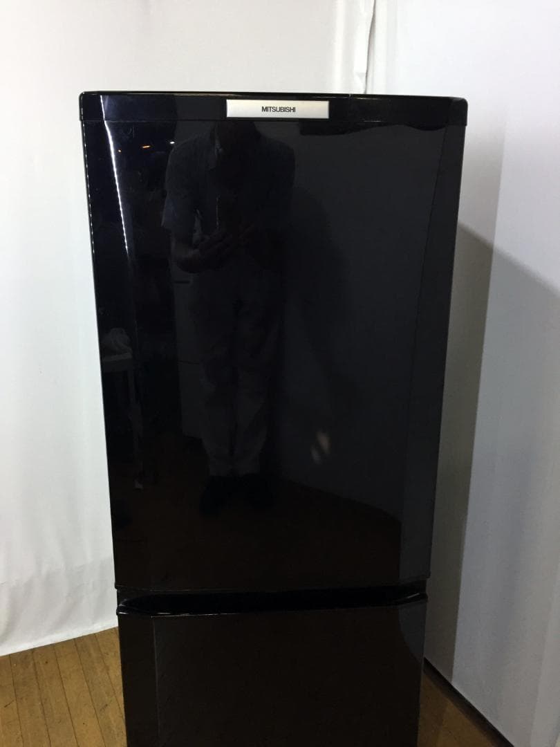 玄関前美品 中古★三菱 146L 冷蔵庫 【MR-P15T-B】