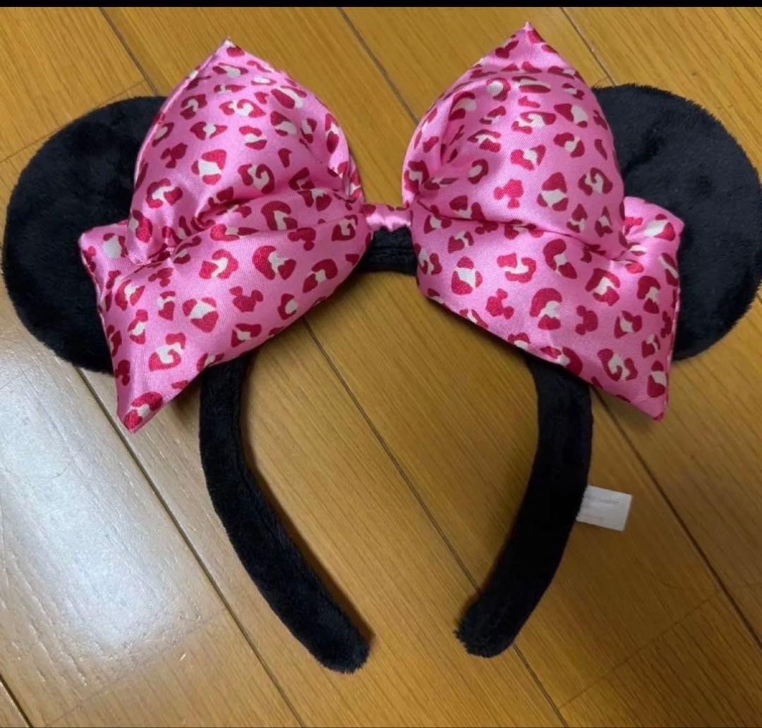ミニー カチューシャ ヒョウ柄 レオパード ピンク ディズニー - メルカリ