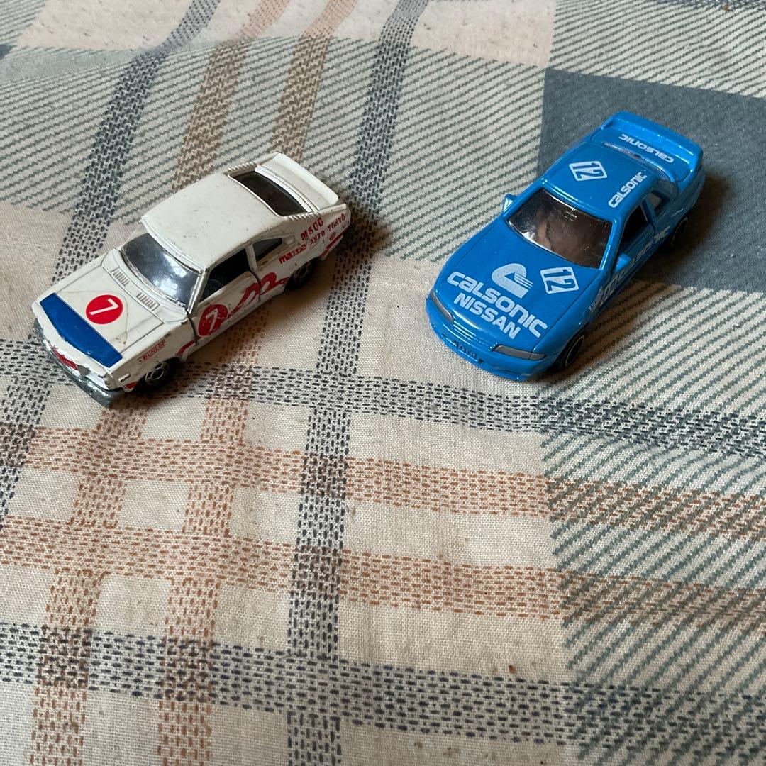 トミカ他　ミニカー14台セット　【バラ売り不可能　昭和レトロ　箱は無い】。