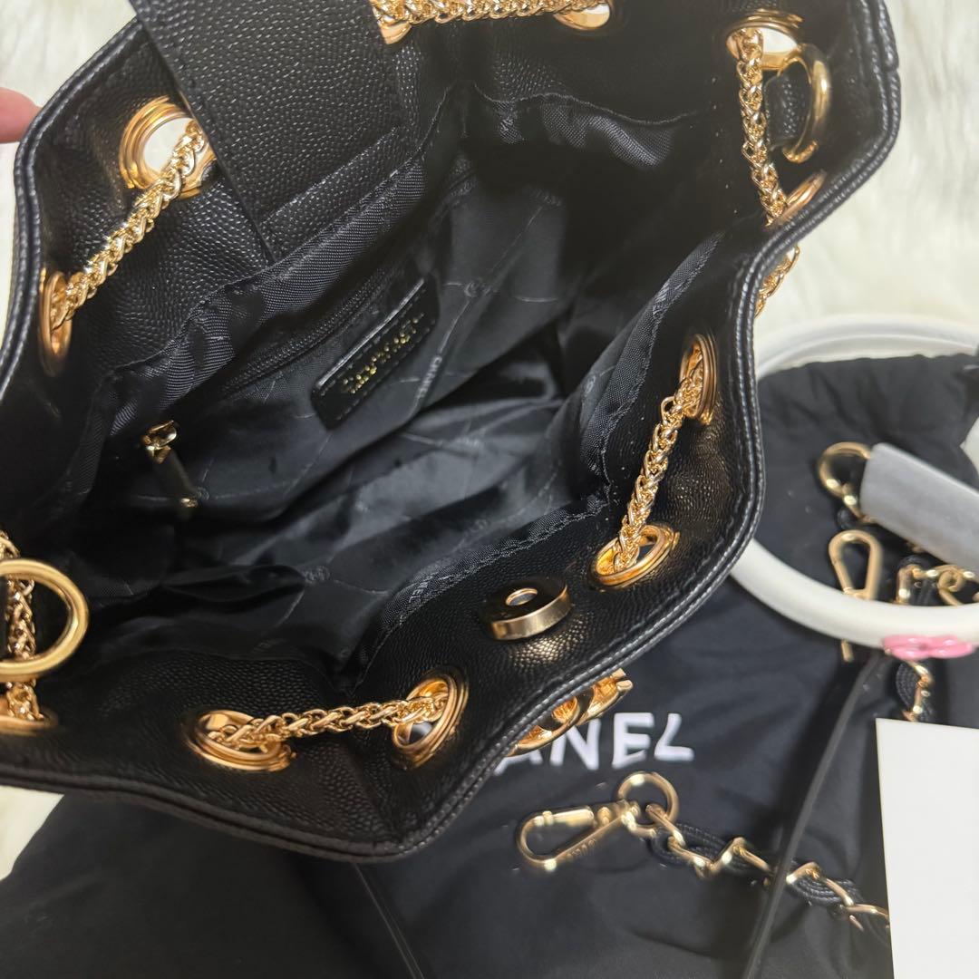 A*】様 CHANEL ノベルティ 非売品 巾着 バケツ型 ショルダーバッグ