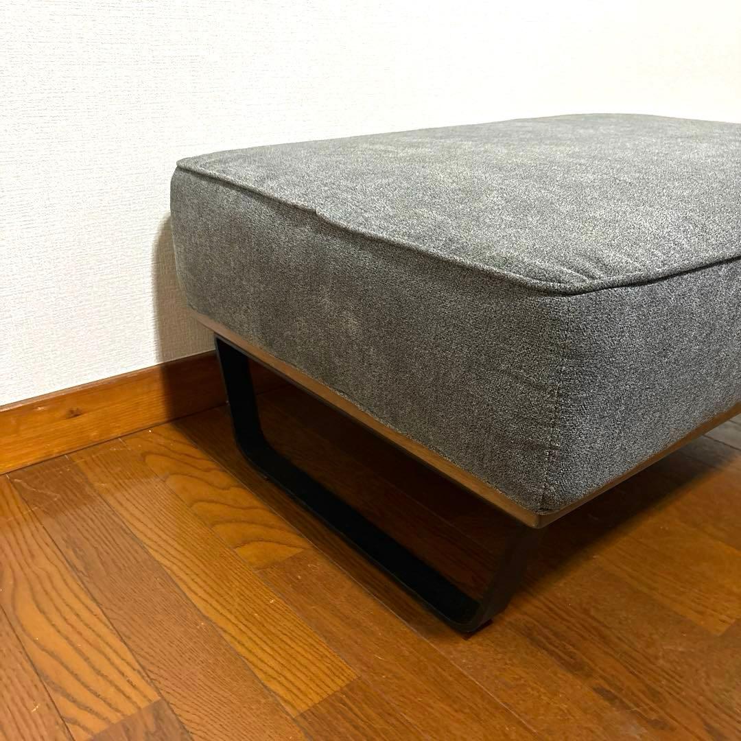 【美品】スツール オットマン スチール脚