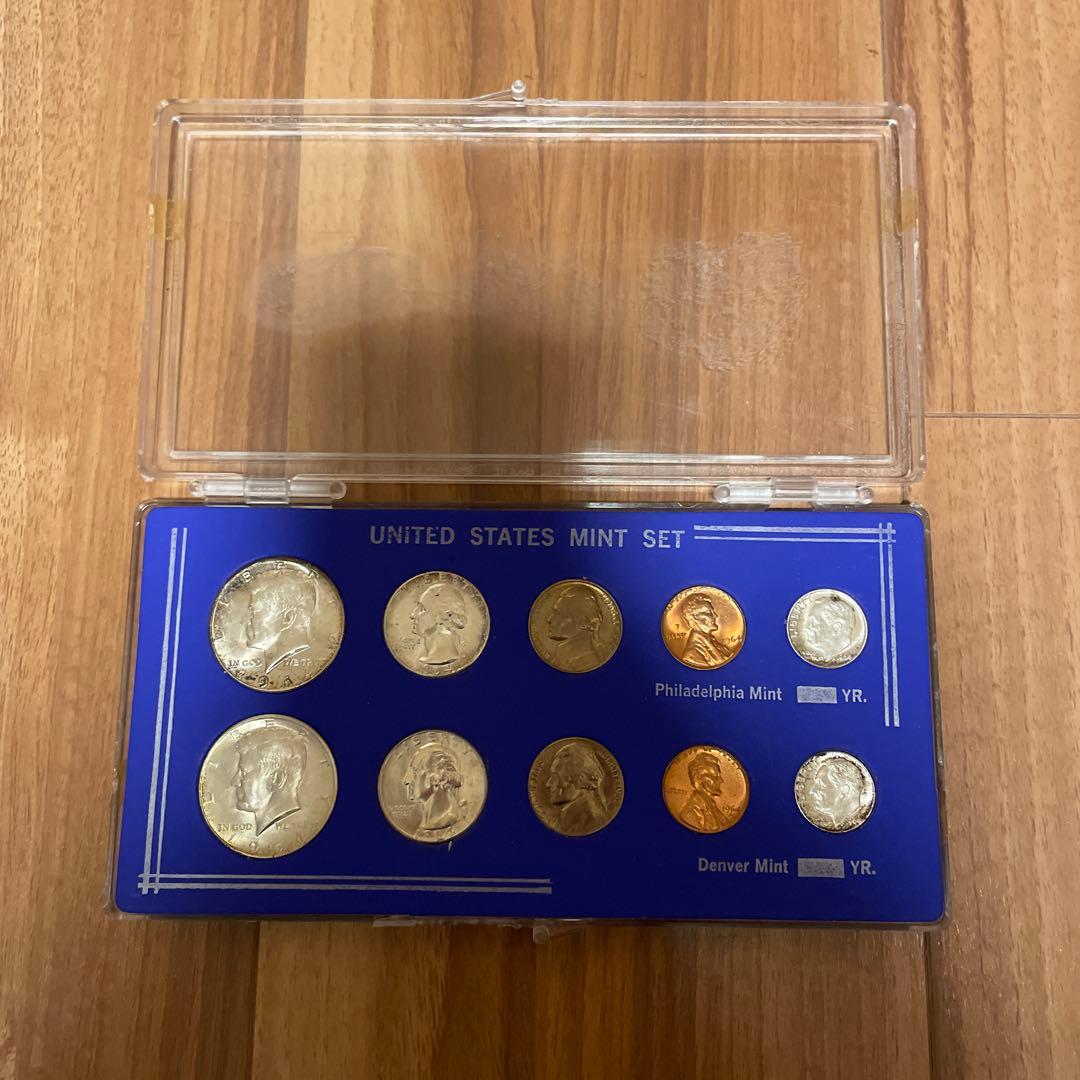 united states mint set 1964 アメリカ合衆国 銀貨 - メルカリ