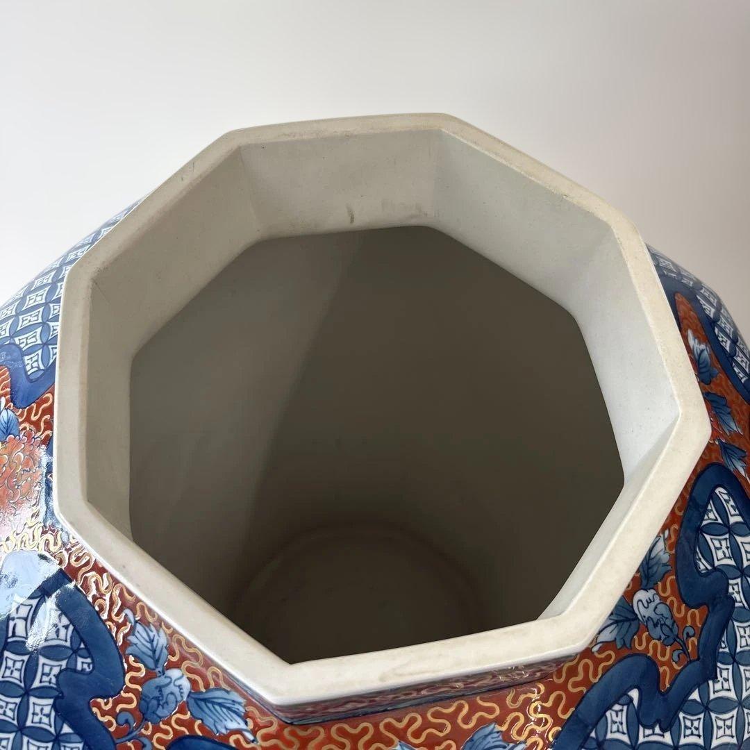 有田焼 舞右衛門 作 「 古伊万里 飾壺 」 沈香壷 高114cm BK061 有田焼 舞