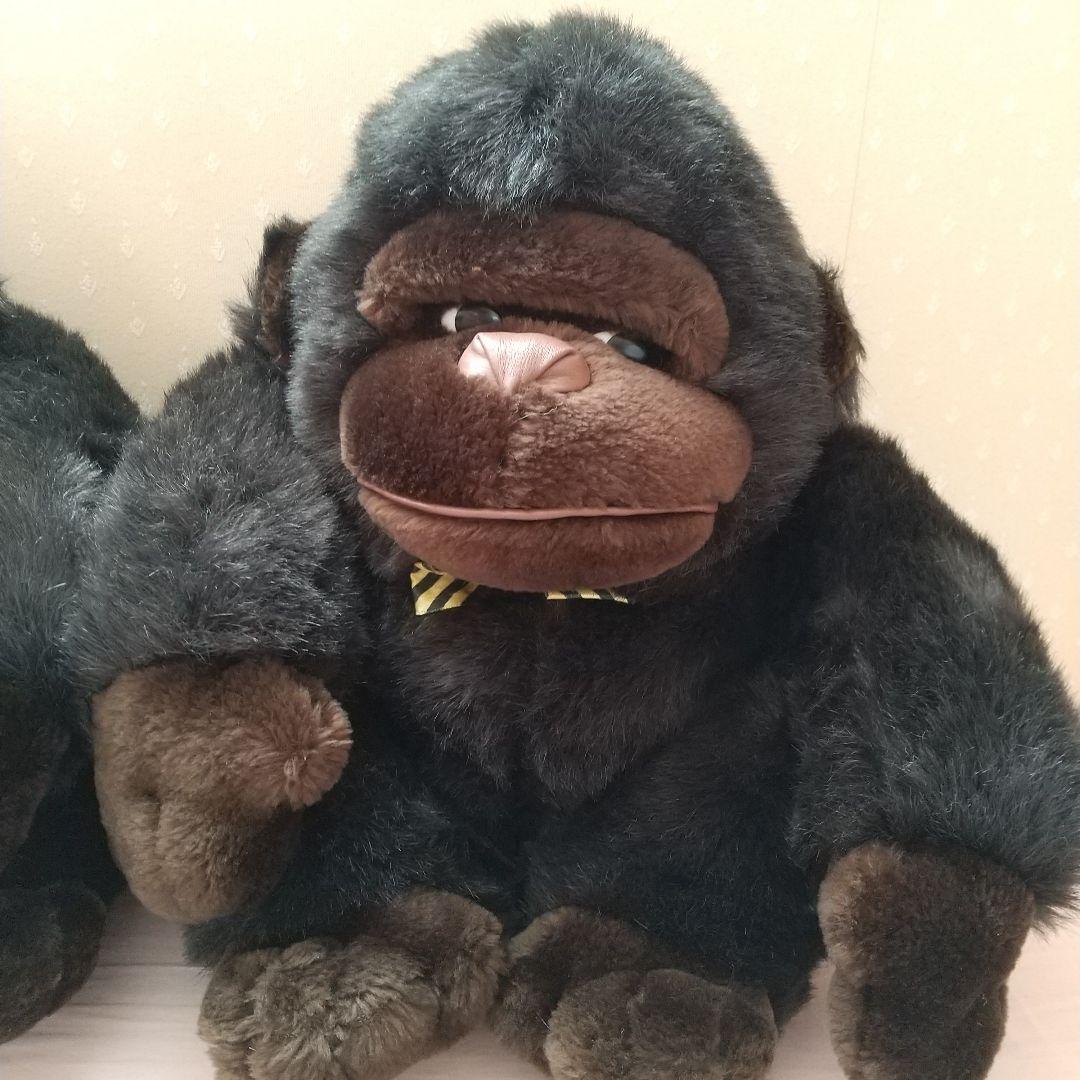 ヒロクンハウス　ゴリラ ぬいぐるみ 2体セット　座って35cm　大