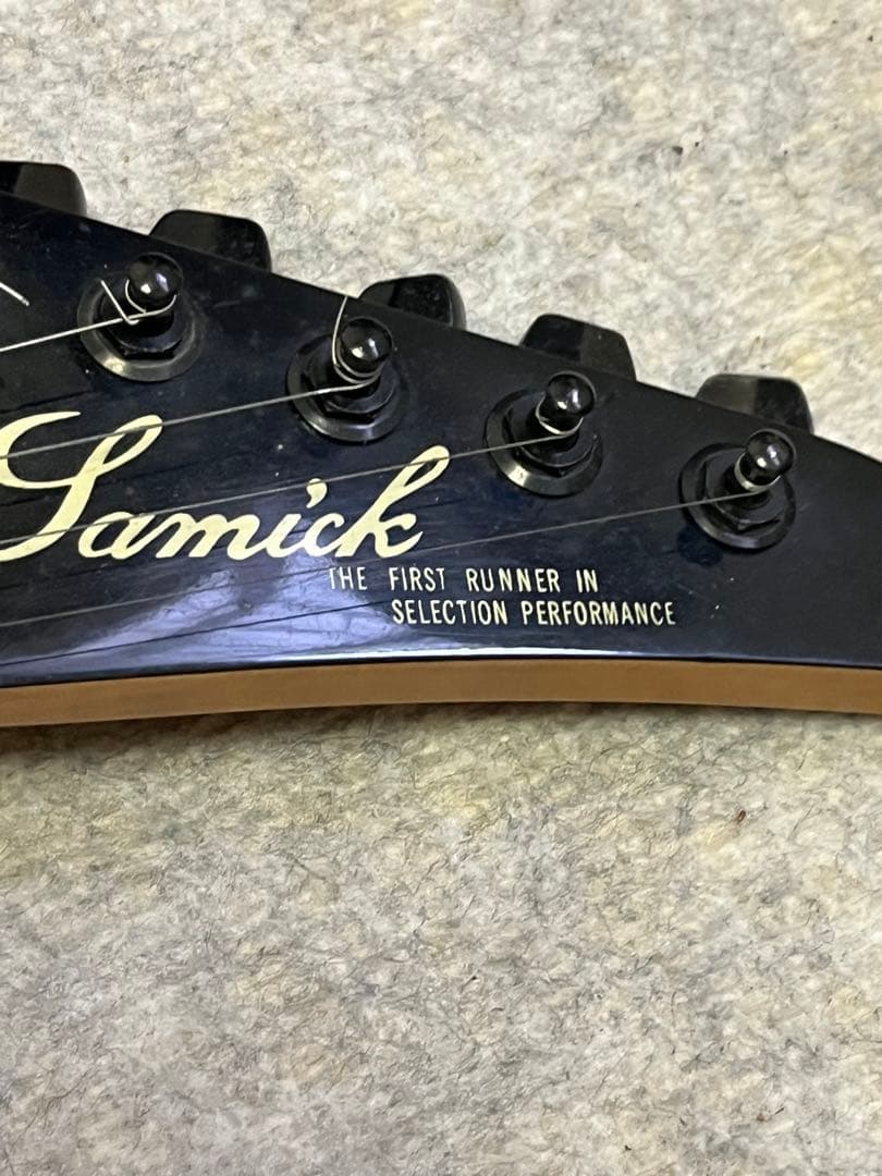 Samick エレキギター ブラック ジャンク SK-B ソフトケース付き