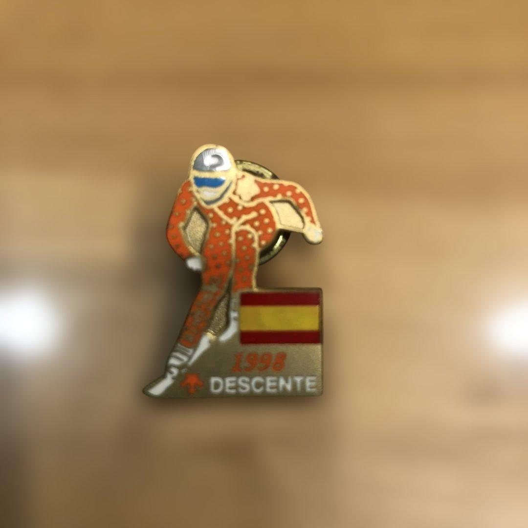 長野オリンピックDESCENTE スケート選手 ピンバッジ 1998 - メルカリ