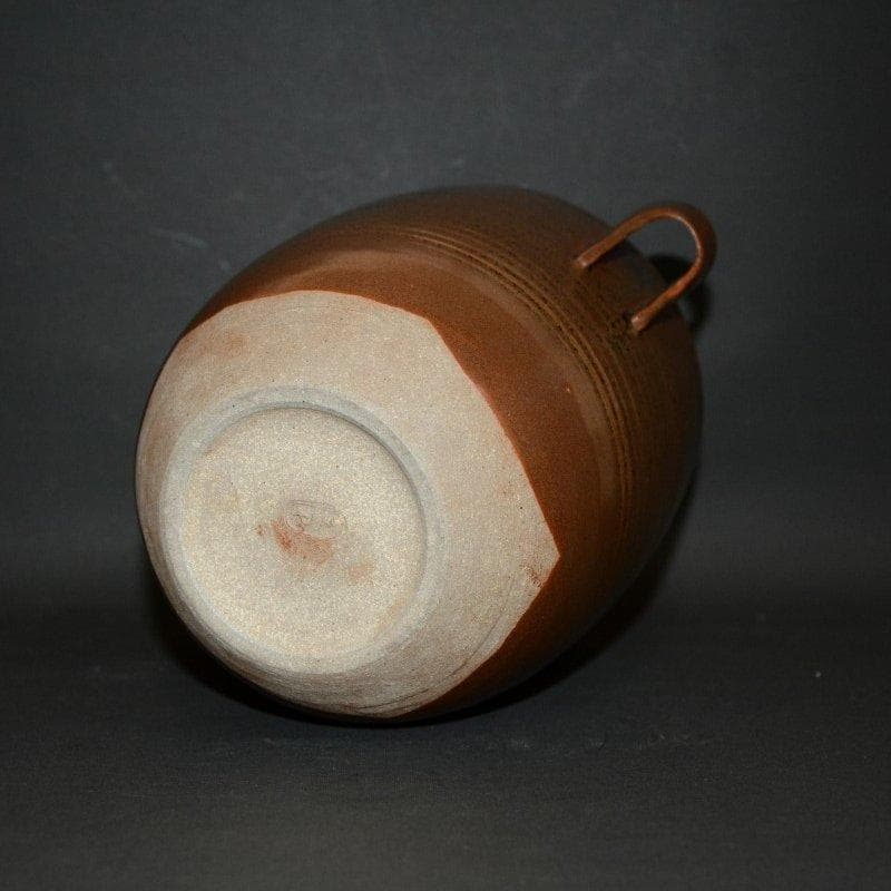 竹耳水指 岩崎新定 陽炎園 膳所焼 表千家 即中斎宗匠