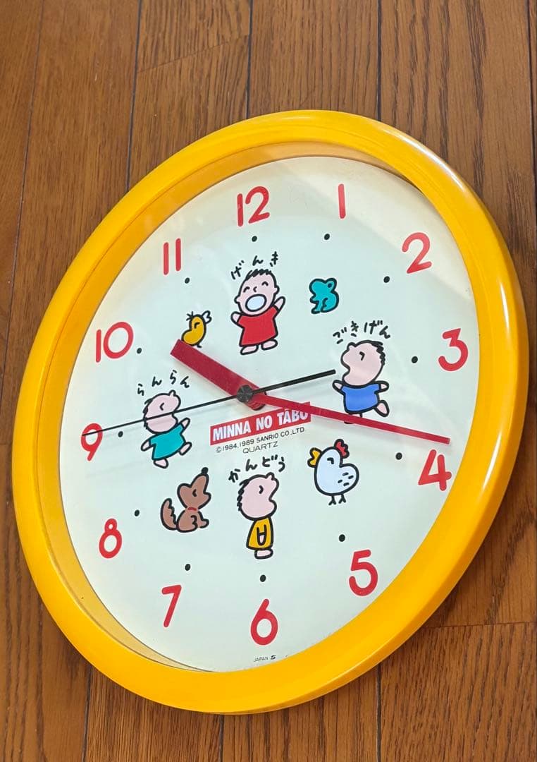 【昭和レトロ激レア】サンリオ みんなのたぁ坊壁掛け時計♡