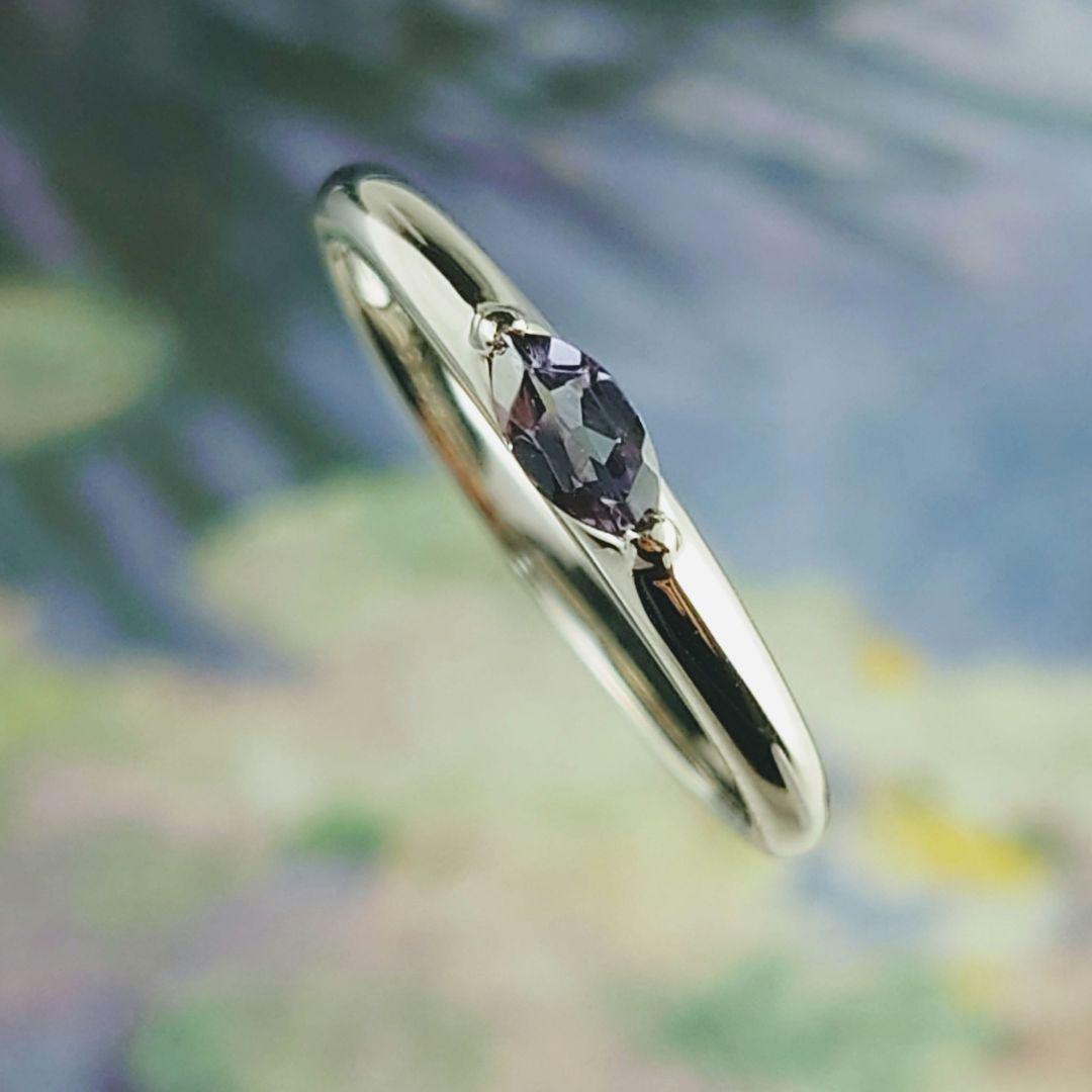 専用　GSTV Pt999アレキサンドライトリング　プラチナ　一粒石