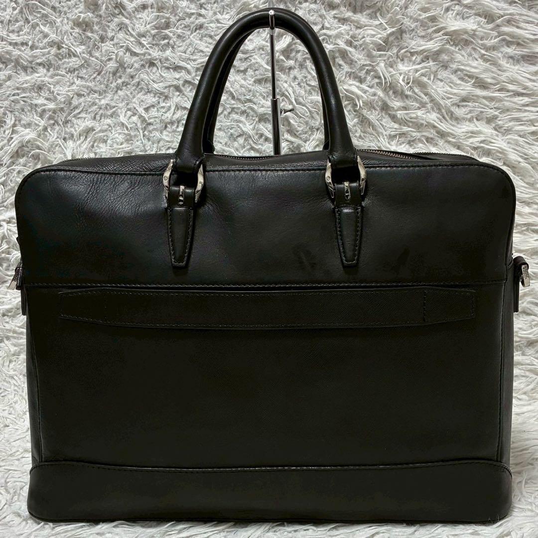 サムソナイト×ace ブリーフケース 2wayショルダー ブラック A4 本革