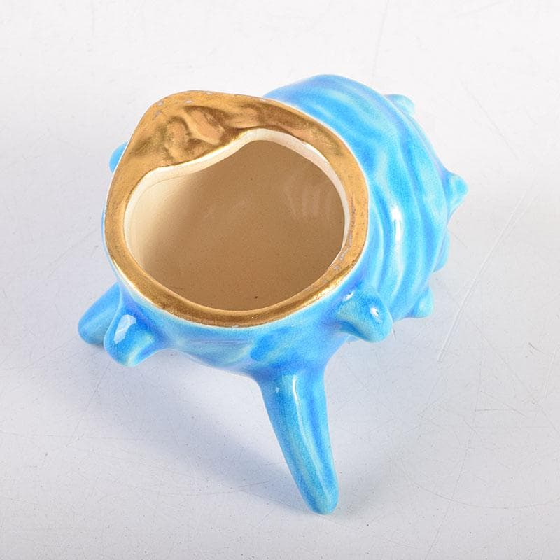 茶道具 平安 手塚桐鳳造 浅黄交趾栄螺 蓋置 共箱 V 8362 - メルカリ