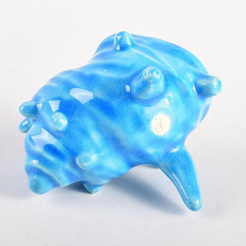 茶道具 平安 手塚桐鳳造 浅黄交趾栄螺 蓋置 共箱 V 8362 - メルカリ