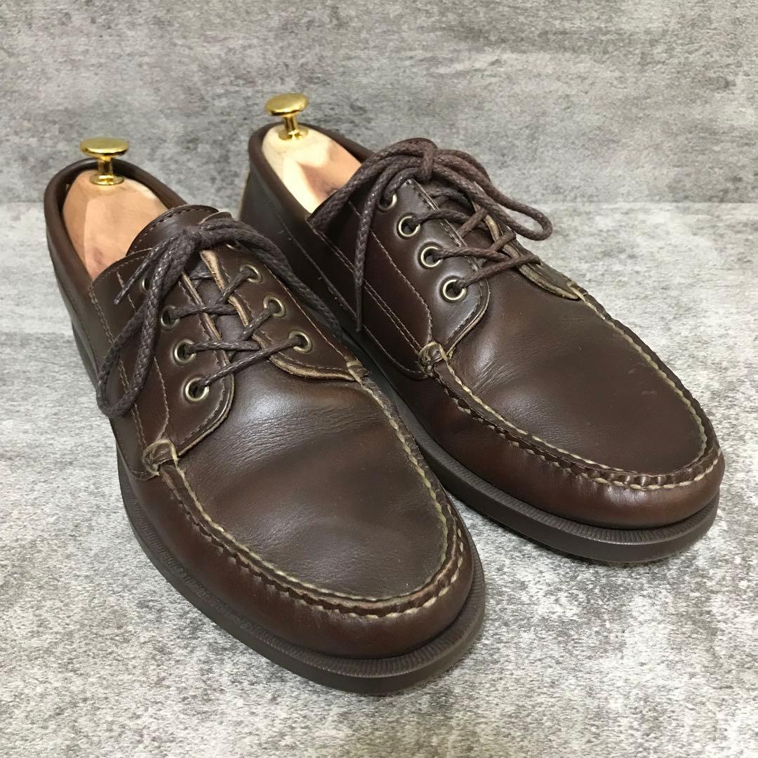 USA製 ランコート デッキシューズ 27.5cm モカシン 本革