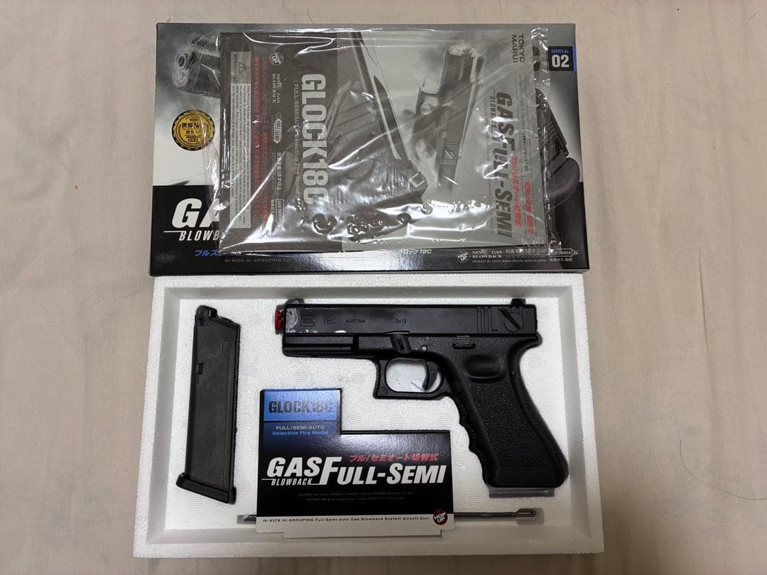 【ケンナ】グロック18C ガスブローバック・フルオート+CQ-FLASH