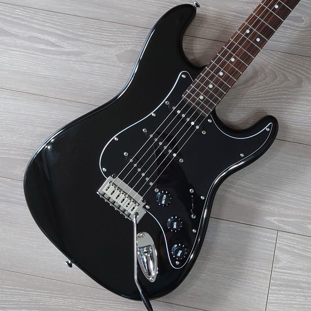 Squier Stratocaster Standard ブラック ラージヘッド ジャンク Squier フェンダー ストラト ラージヘッド Standard ジャンク