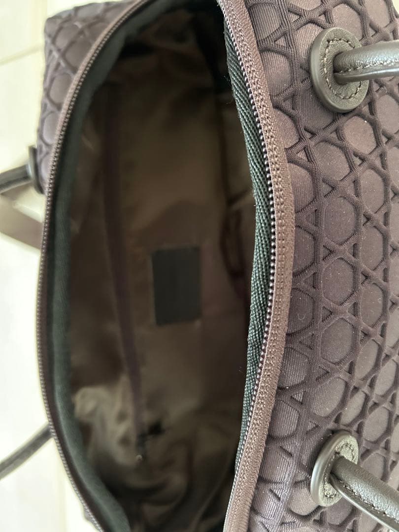 LAQUOH ミニボストン　撥水加工　チョコレート色　美品！、