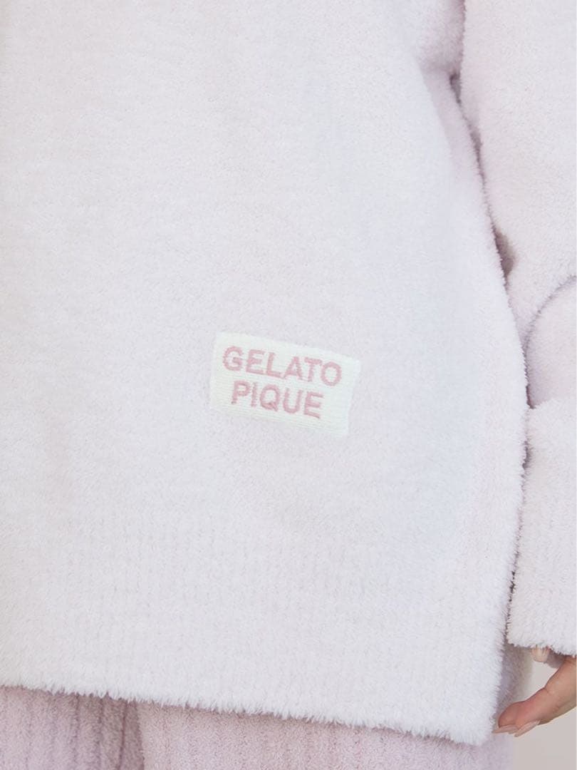 ラベンダー　セットアップ　ジェラピケ パジャマ ルームウェア