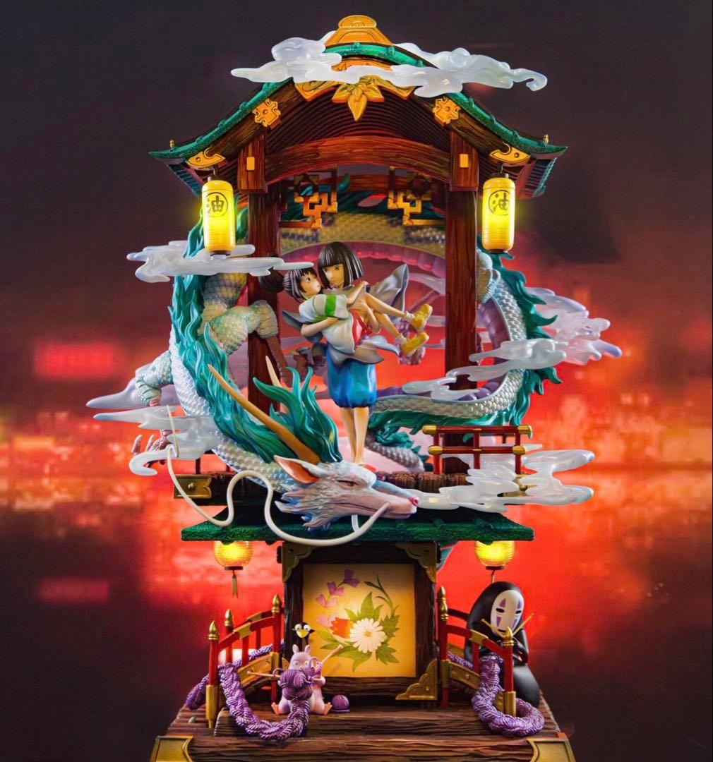 千と千尋の神隠し 荻野・千尋 フィギュアガレージキット H18 cm