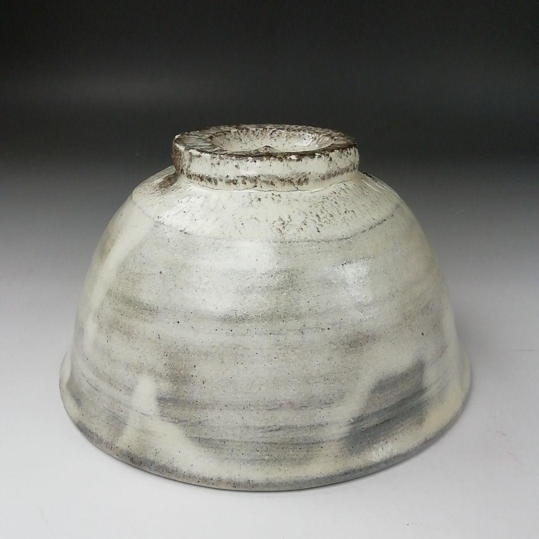 T370 茶碗 『越前粉引茶碗』『三好建太朗 作』 共箱 抹茶碗 茶道具