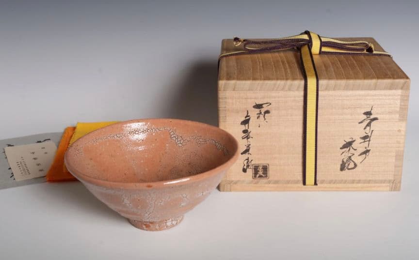 最上位】萩焼 蓮光山 守繁栄徹 青井戸茶碗 李杓光の高弟、山崎平左衛門