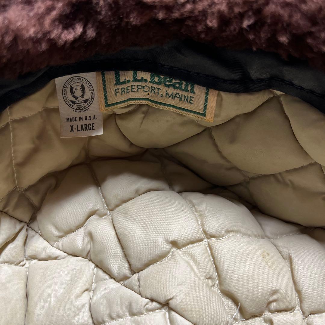 80s L.L.Bean ボア フライトキャップ USA