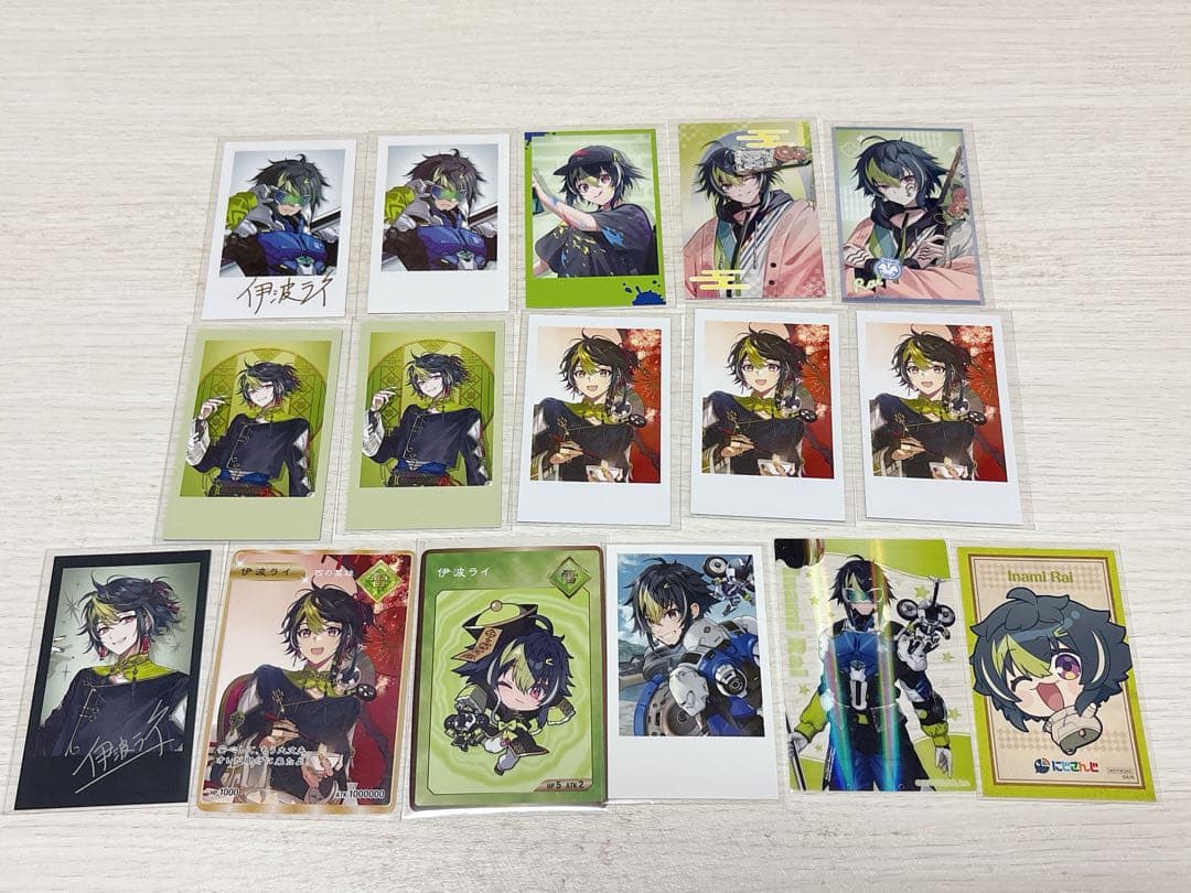 にじさんじ 伊波ライ チェキカードセット 伊波ライ 6周年 チェキ風カード