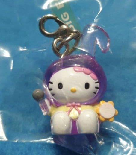 超激レア☆ビッグエコー☆音符キティ・クリアチャーム5種セット☆2002年☆非売品