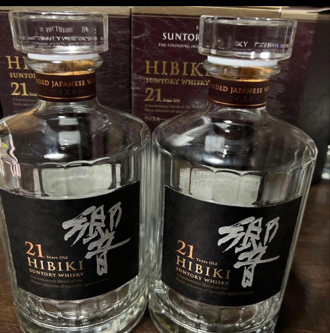サントリーウイスキー響21年 空瓶 箱2セット 未洗浄 - メルカリ