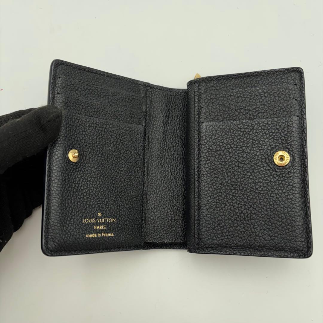 IC搭載　ヴィトン　ポルトフォイユ　クレア　アンプラント　ブラック