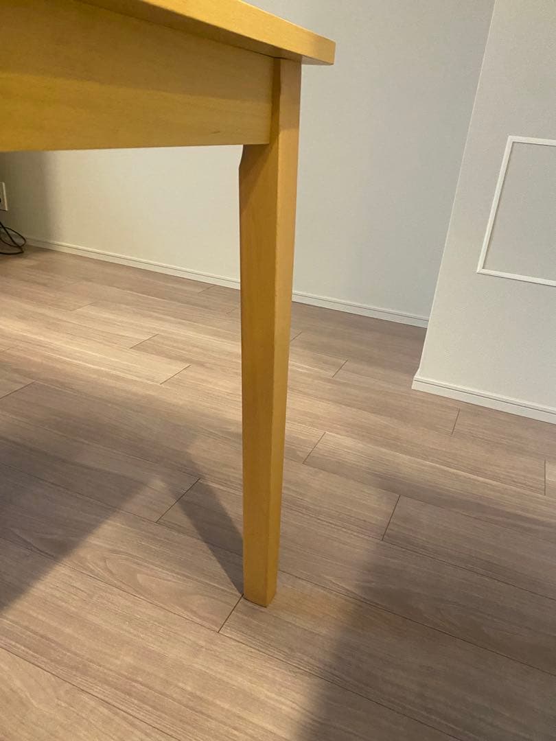 【最終価格】イエロー 木製 ダイニングテーブル