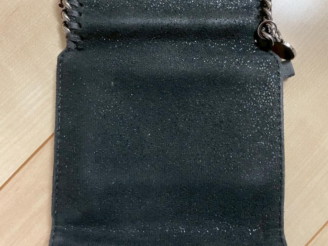 ステラマッカートニー　三つ折り財布　財布 ウォレット コンパクト　ファラベラ　黒