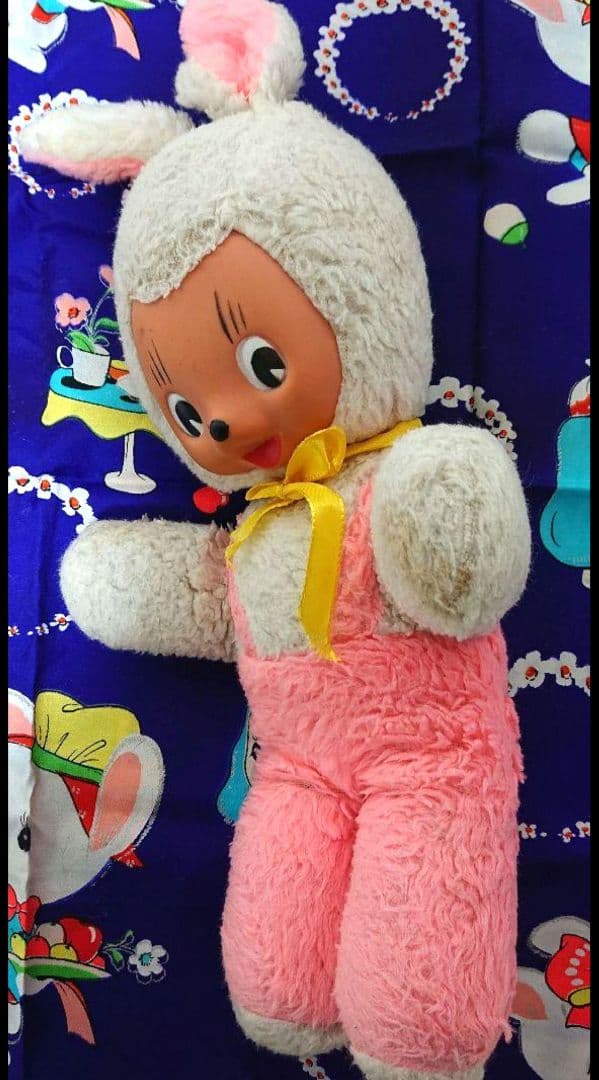 ラバーフェイスうさぎ ビンテージ アンティーク　ラビット　ウサギ