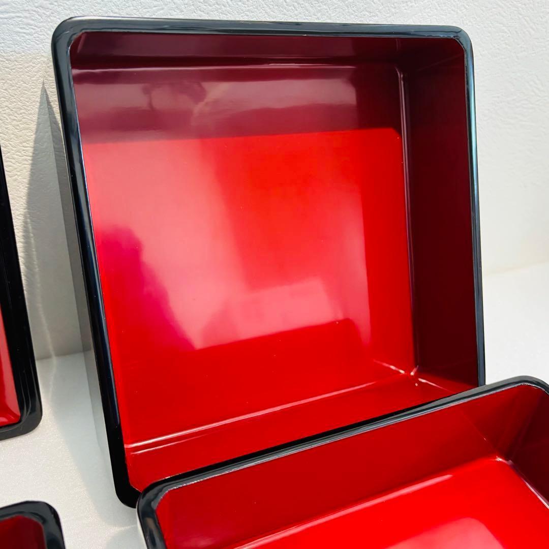 ⭐️ 会津塗 天然木漆器 石楠花蒔絵 三段重 美品 ⭐️