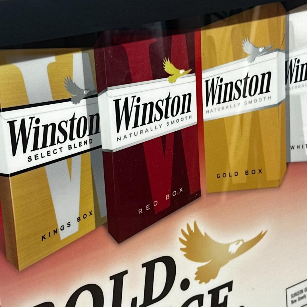 Winston（ウィンストン）BOLD CHOICE アメリカコンビニ広告サイン