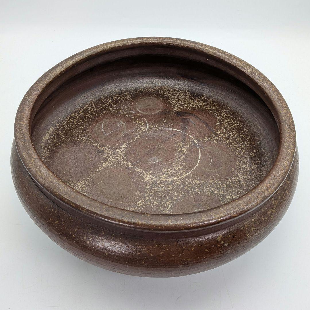 江戸末期 古備前 三足水盤 備前焼 火鉢 メダカ鉢 金魚鉢 花器 工芸品 骨董品