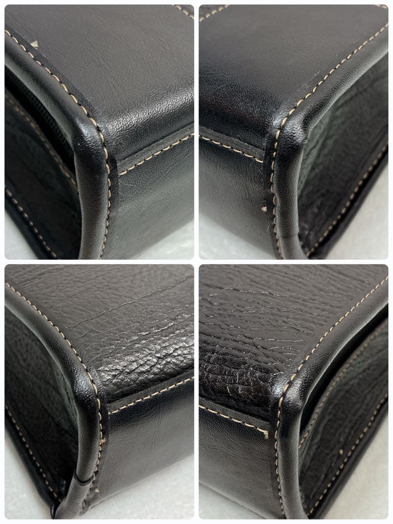 ⭐️希少⭐️ ポロカントリー　ビジネス　ブリーフケース　レザー　A4 ブラック　黒