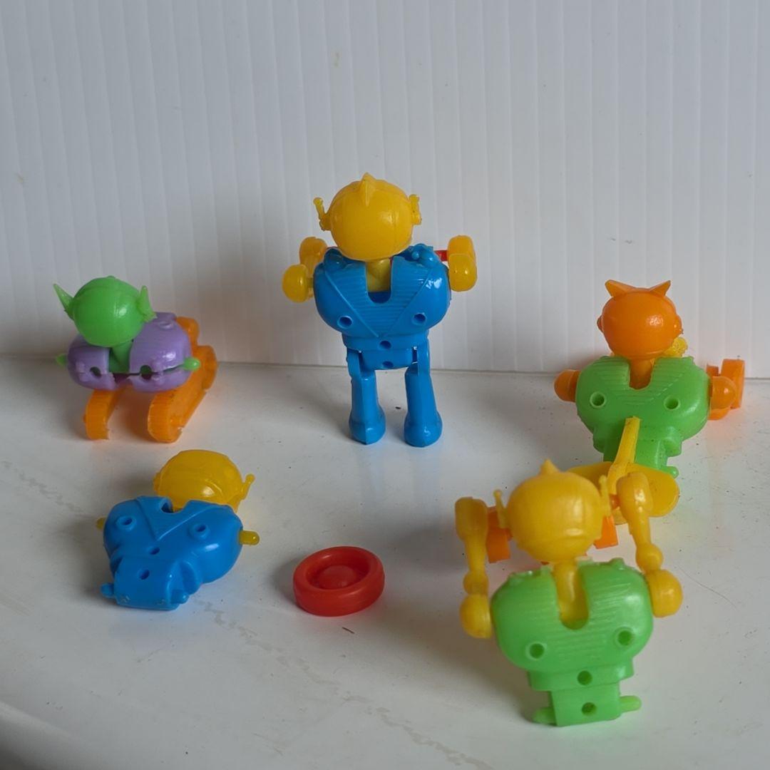 へんしんロボットパピーくん　グリコ　フィギュア　昭和　レトロ　おもちゃ　セット