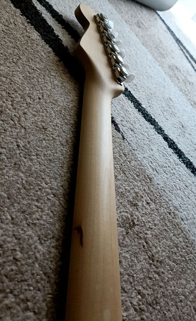 自作 ストラトキャスター Dust Blue コンポーネント 木製PG レリック