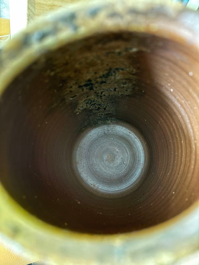 備前　窯変花入　藤原和