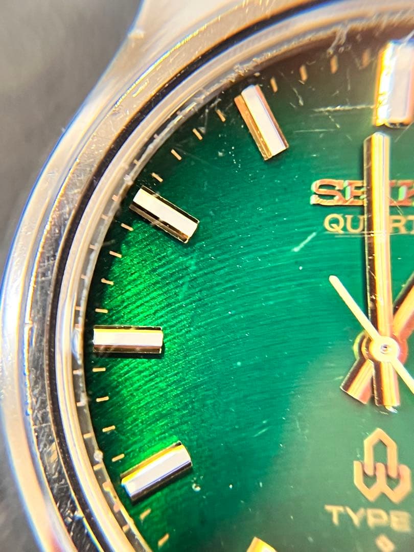 セイコータイプ2 グリーン文字盤　可動品　SEIKOTYPE2
