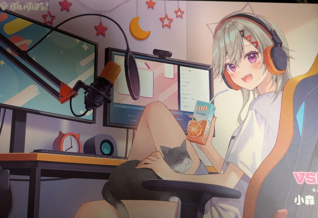 【ほぼ未使用】VSPO!GEAR ゲーミングキーボード 小森めと 小森めと キーボード ☆希少レアVSPO!GEAR 小森めと EDITION