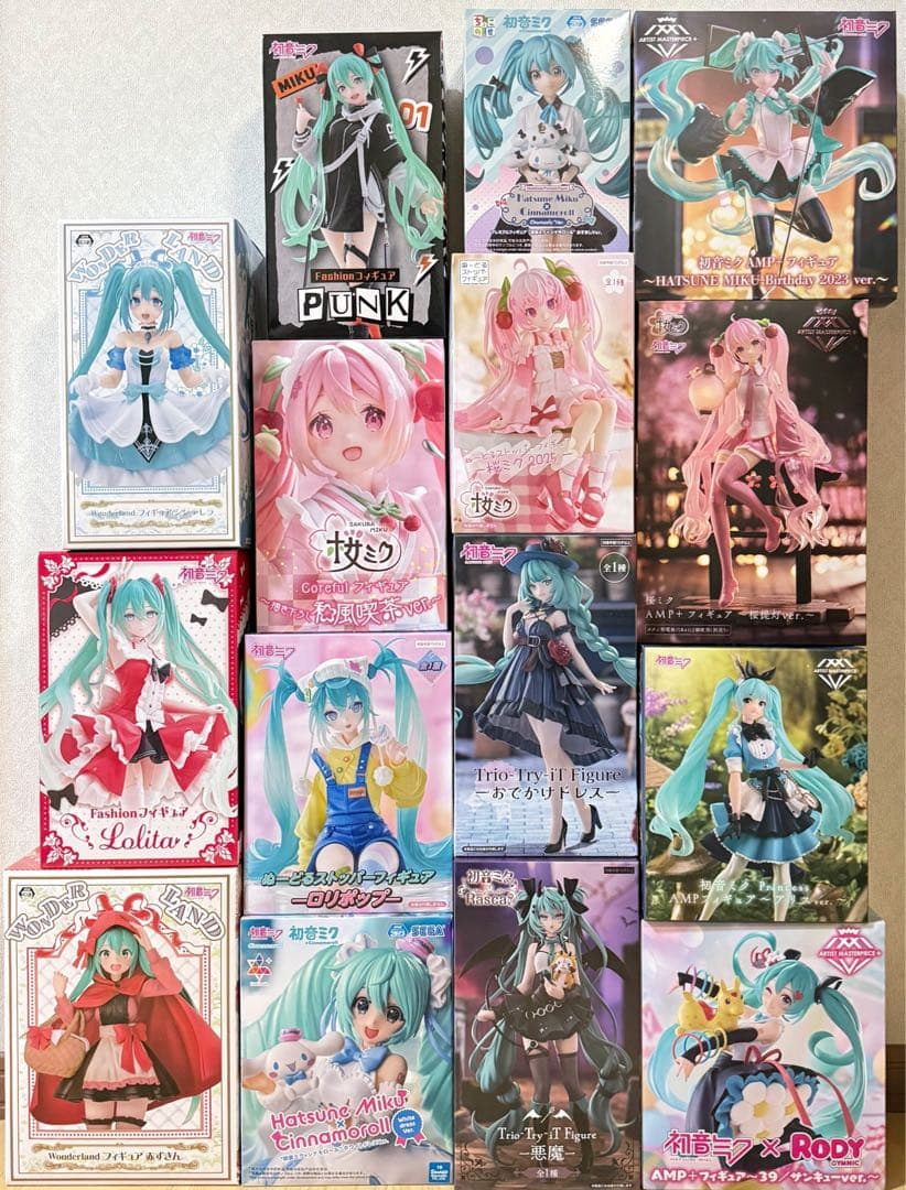 匿名配送】初音ミク フィギュアまとめ売り 15点