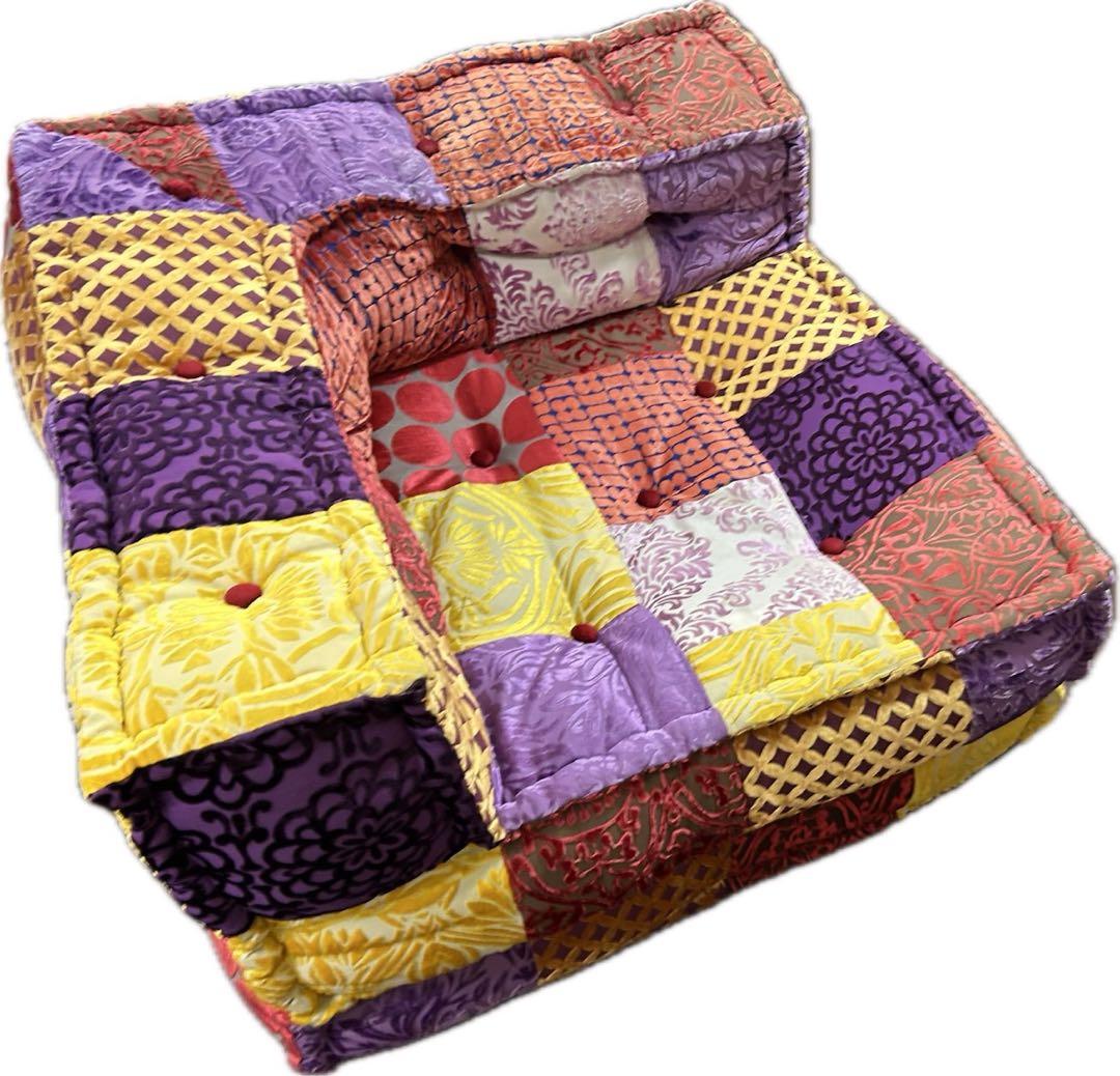 【美品】アデペシュ　ソファとオットマンのセット