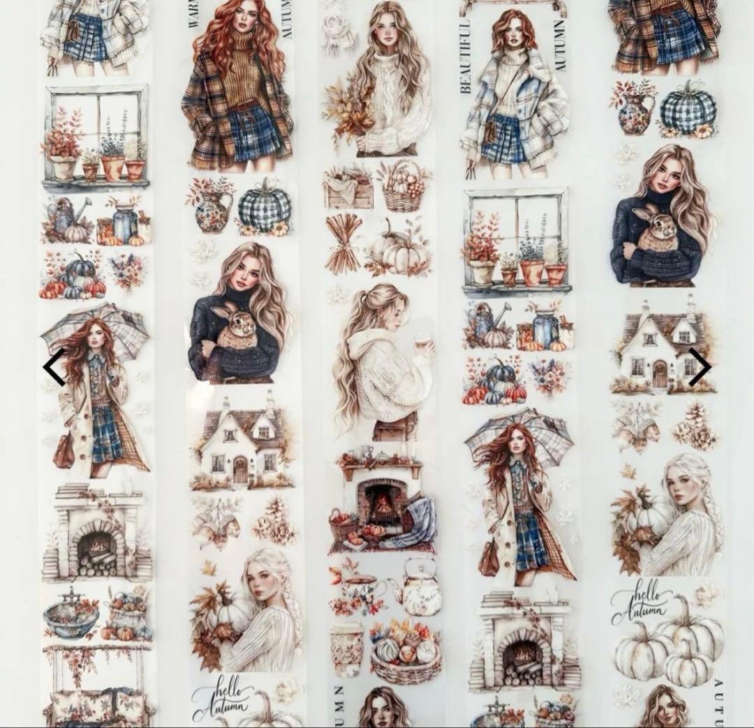 ONWIZE 海外マスキングテープ 【1ループ 】人物 女の子 - メルカリ