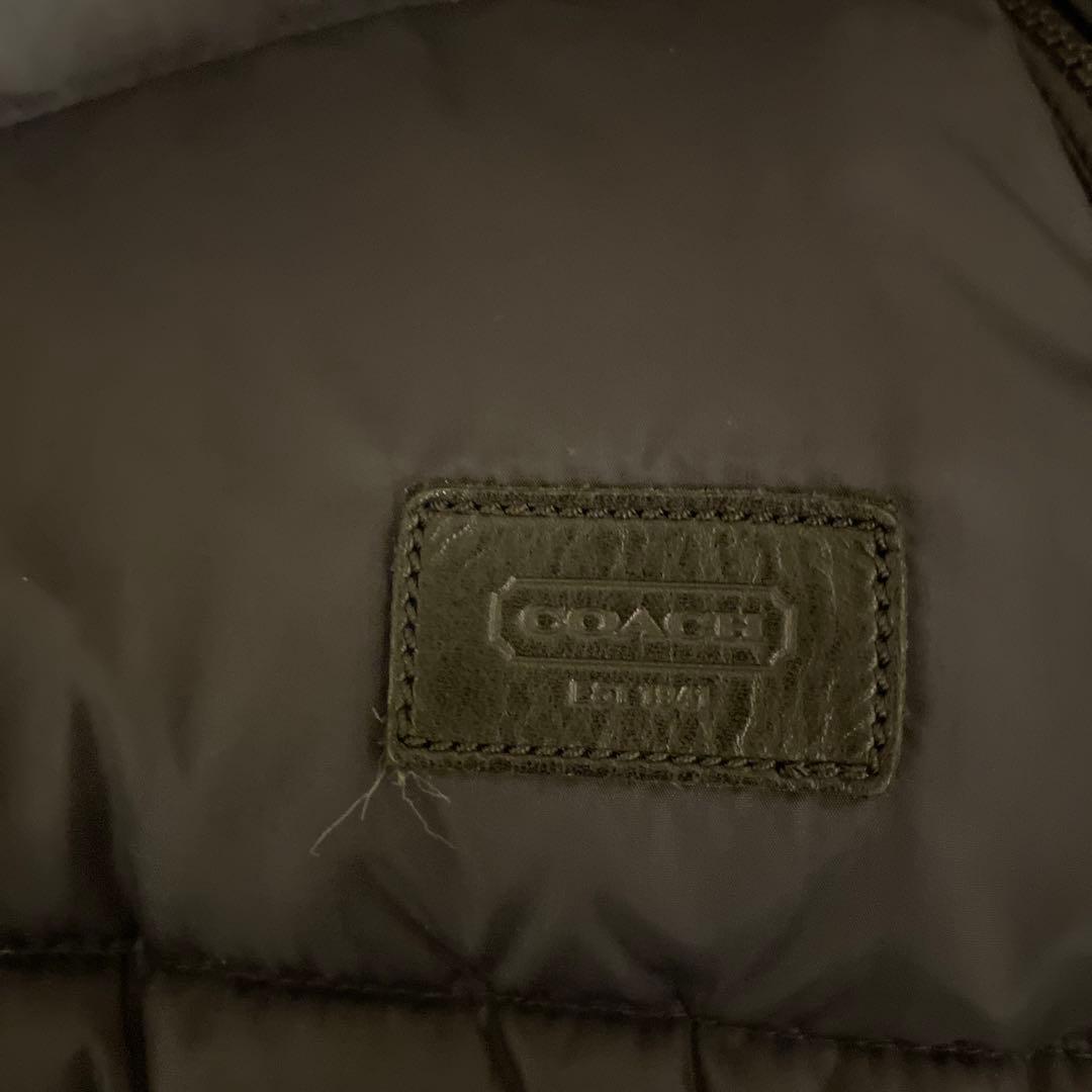 <美品>COACH ボア•ダウンベスト