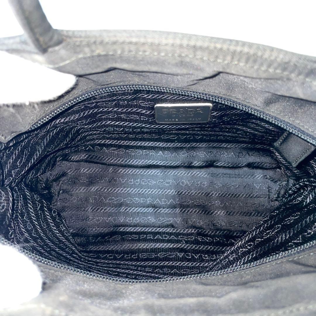 【美品】PRADA プラダ　ミニ　ハンドバッグ　トート　ナイロン　ブラック　黒